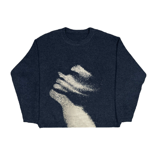 Blue Graphy Sweater